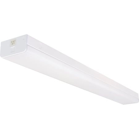 Nuvo LED 4FT Wide Strip Light, 40W, 5000K, White, Connectible w/Sensor 65/1146